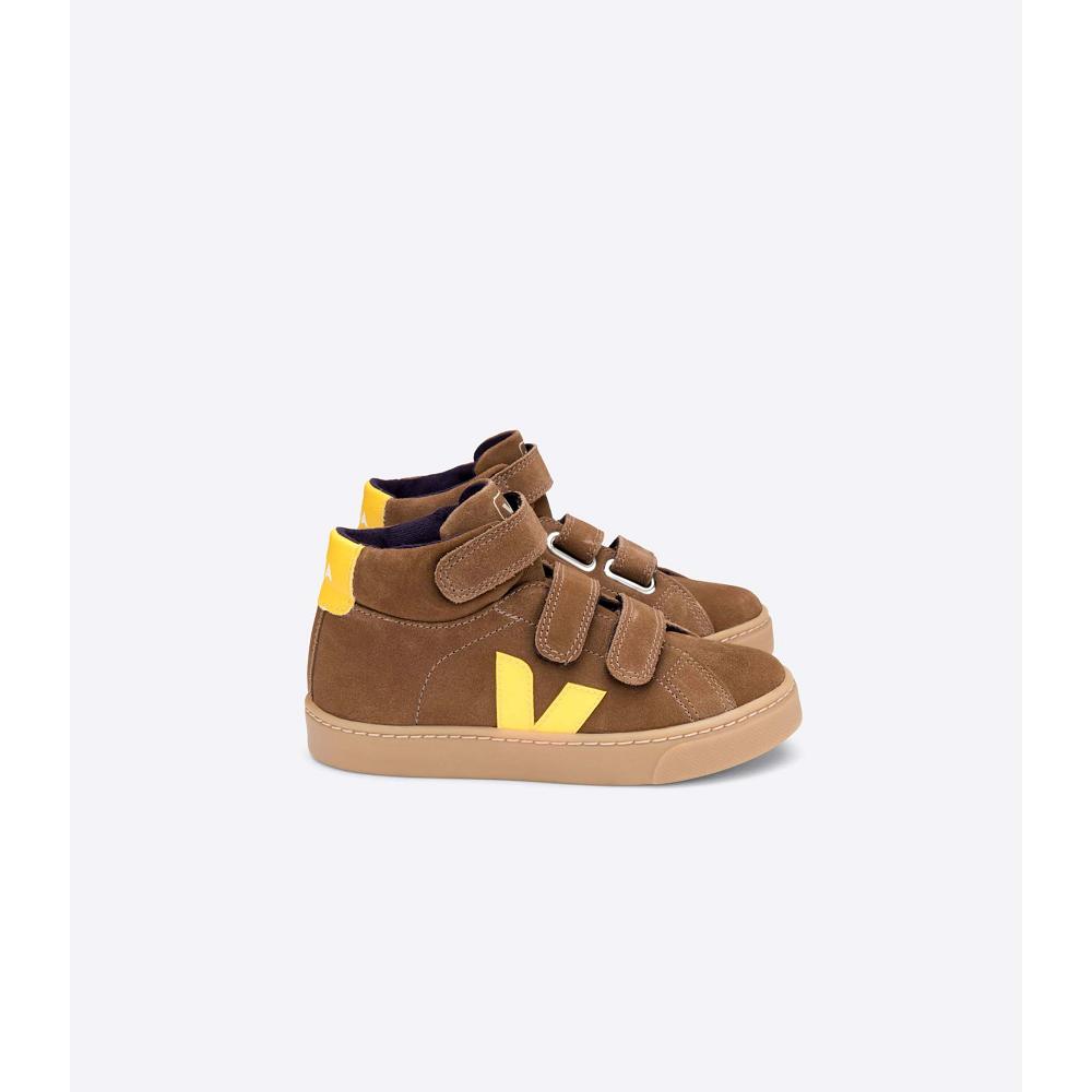 Coffee Kids\' Veja ESPLAR MID SUEDE High Tops | AU 696LIS